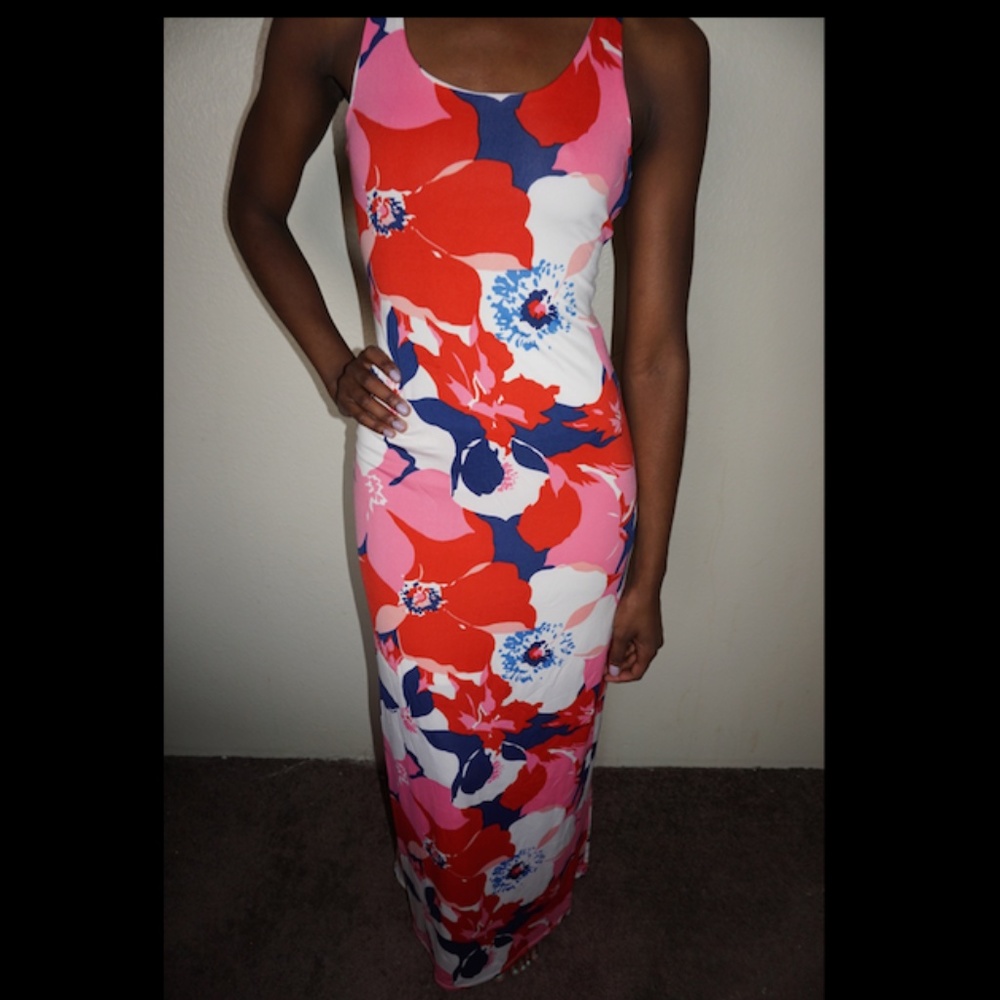 Fashion Nova Floral Maxi Dress NWOT